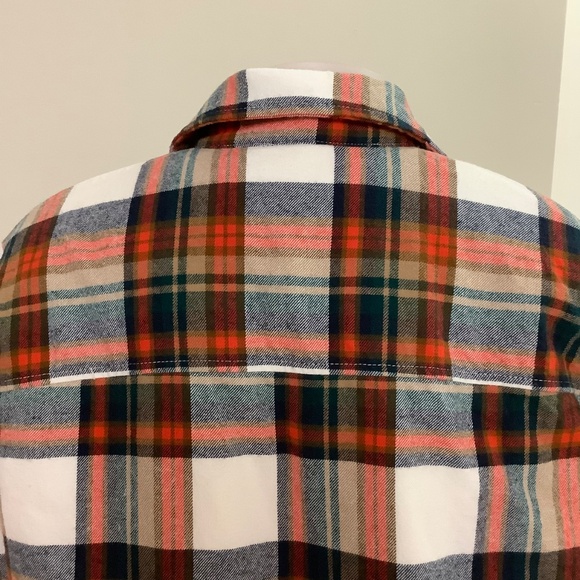 J.CREW Sherpa lined Plaid Shacket Sz S fits S-M 34-35 bust - Picture 3 of 16